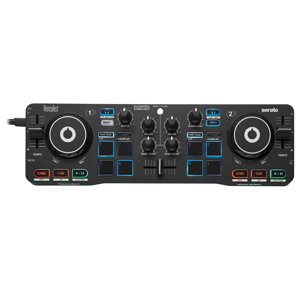 CONTROLADOR DJ, 2 CANALES, SERATO