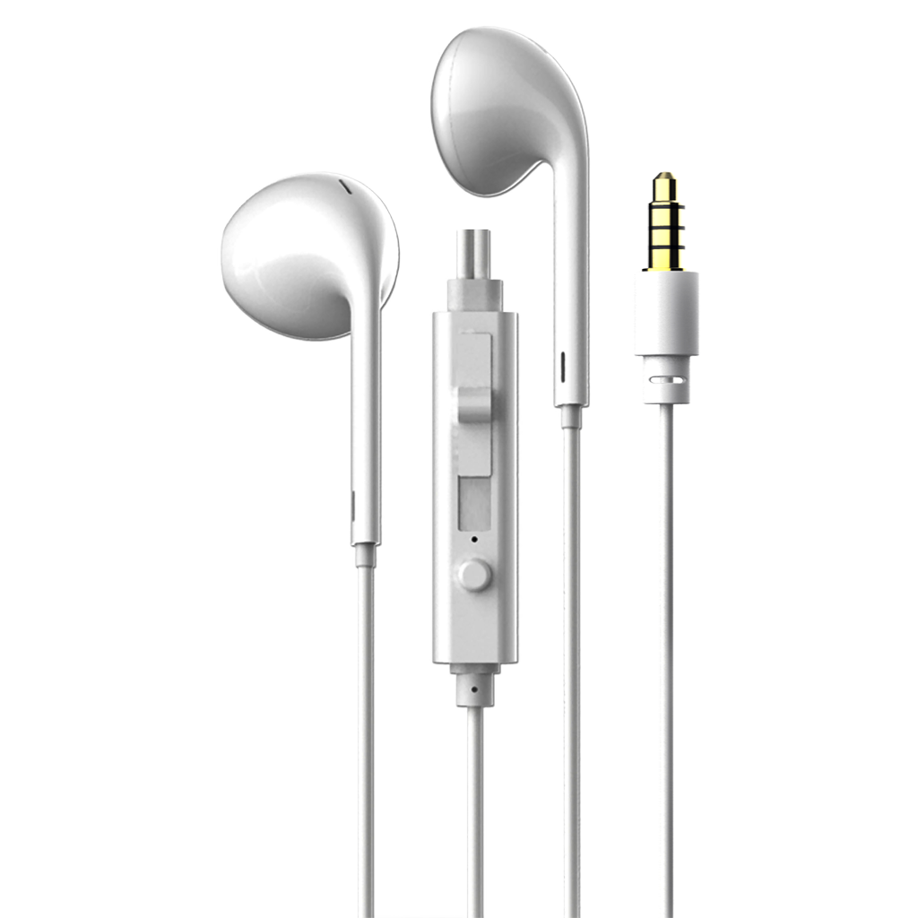 AUDIFONOS ESTEREO IN-EAR CON MICROFONO, CONTROL DE VOLUMEN, CONECTOR 3.5MM