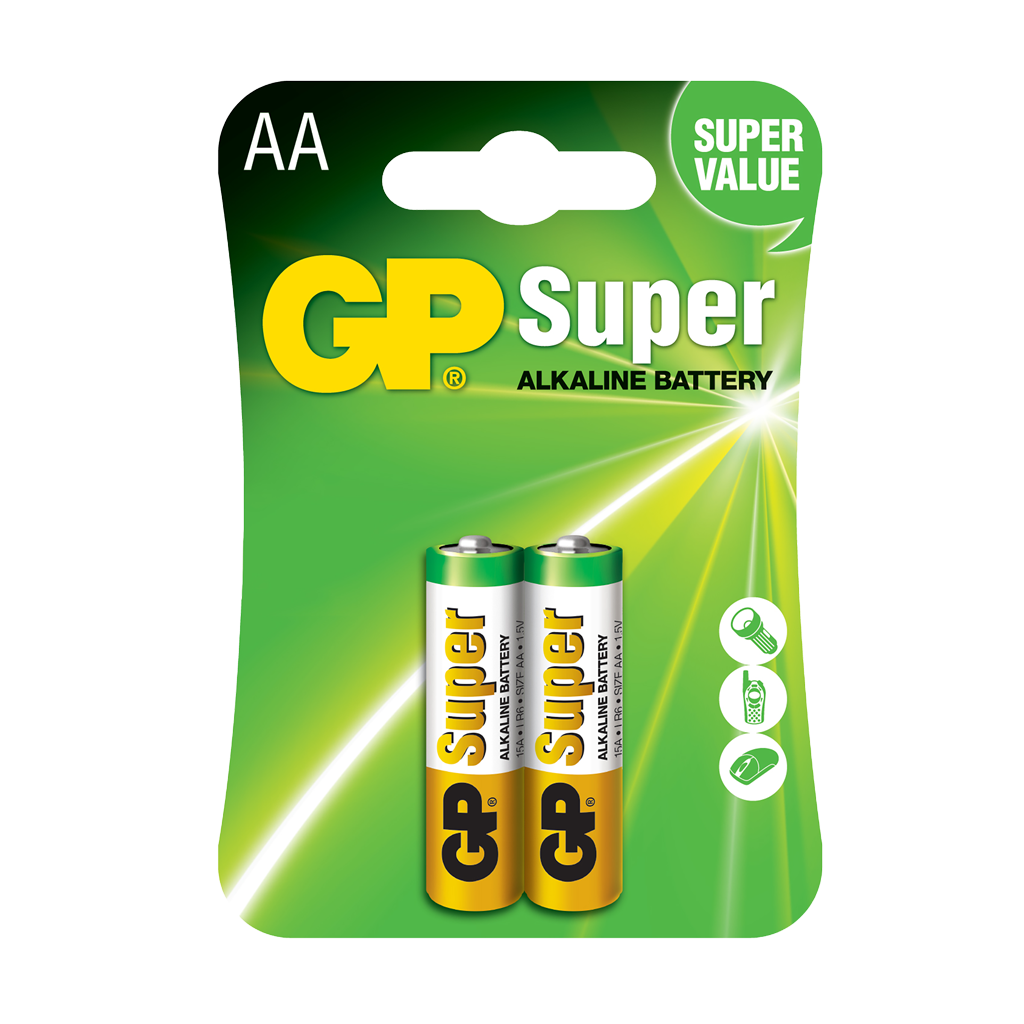 AA, 1.5V, SUPER ALCALINA, BLISTER X 2PCS