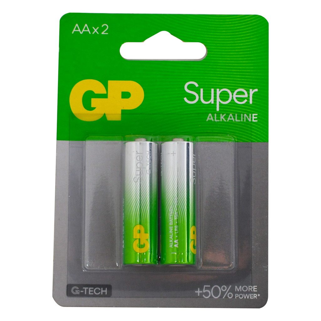 AA, 1.5V, SUPER ALCALINA, BLISTER X 2PCS