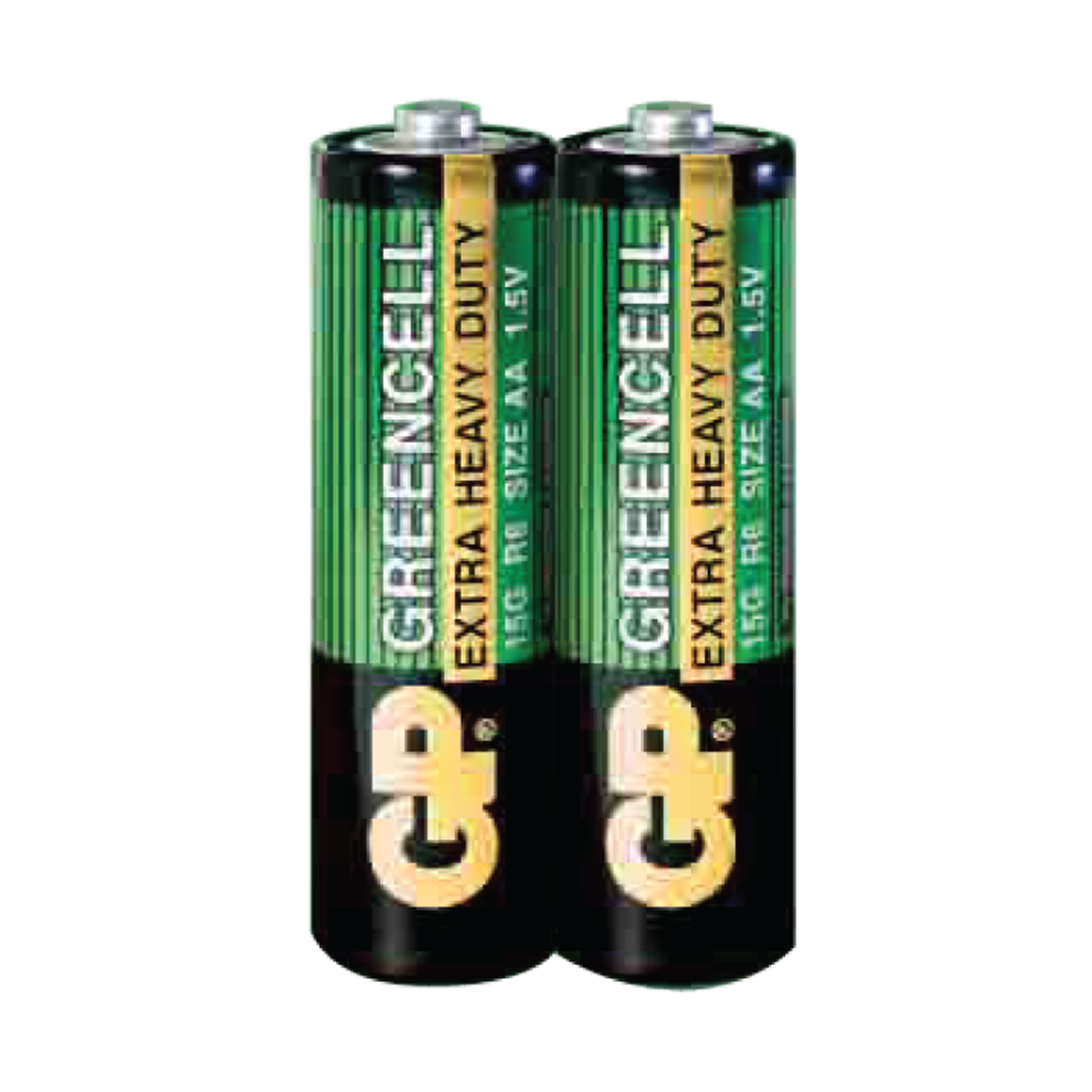 AA, 1.5V, GREENCELL (CLORURO DE ZINC), CELOFAN 2