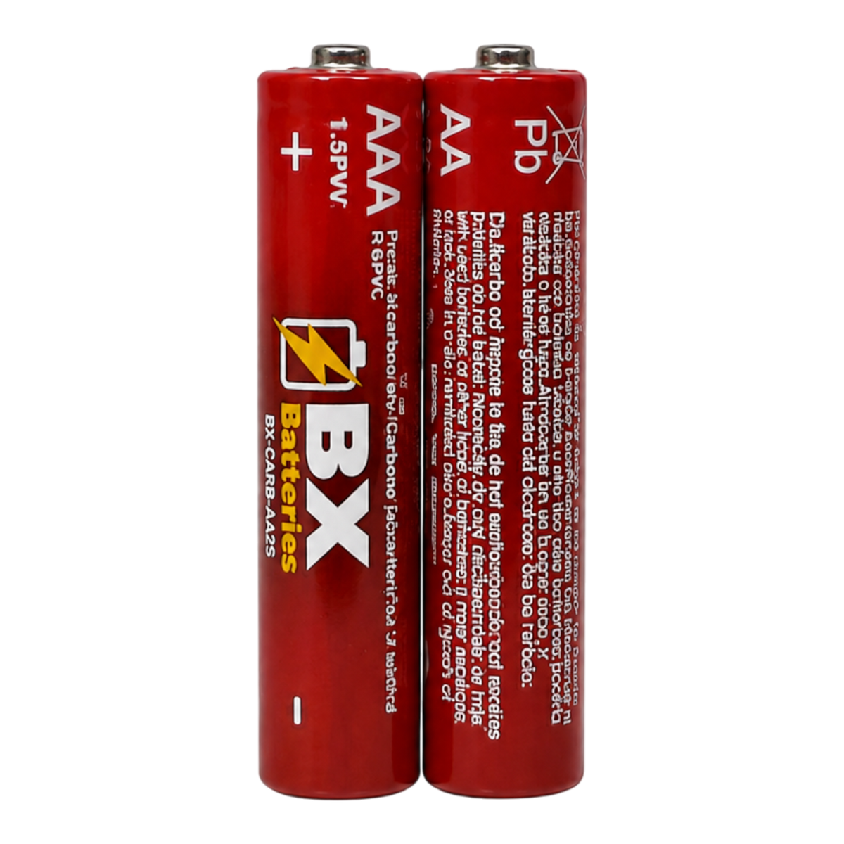 AAA, 1.5V, CARBON 2 UNIDADES CELOFAN