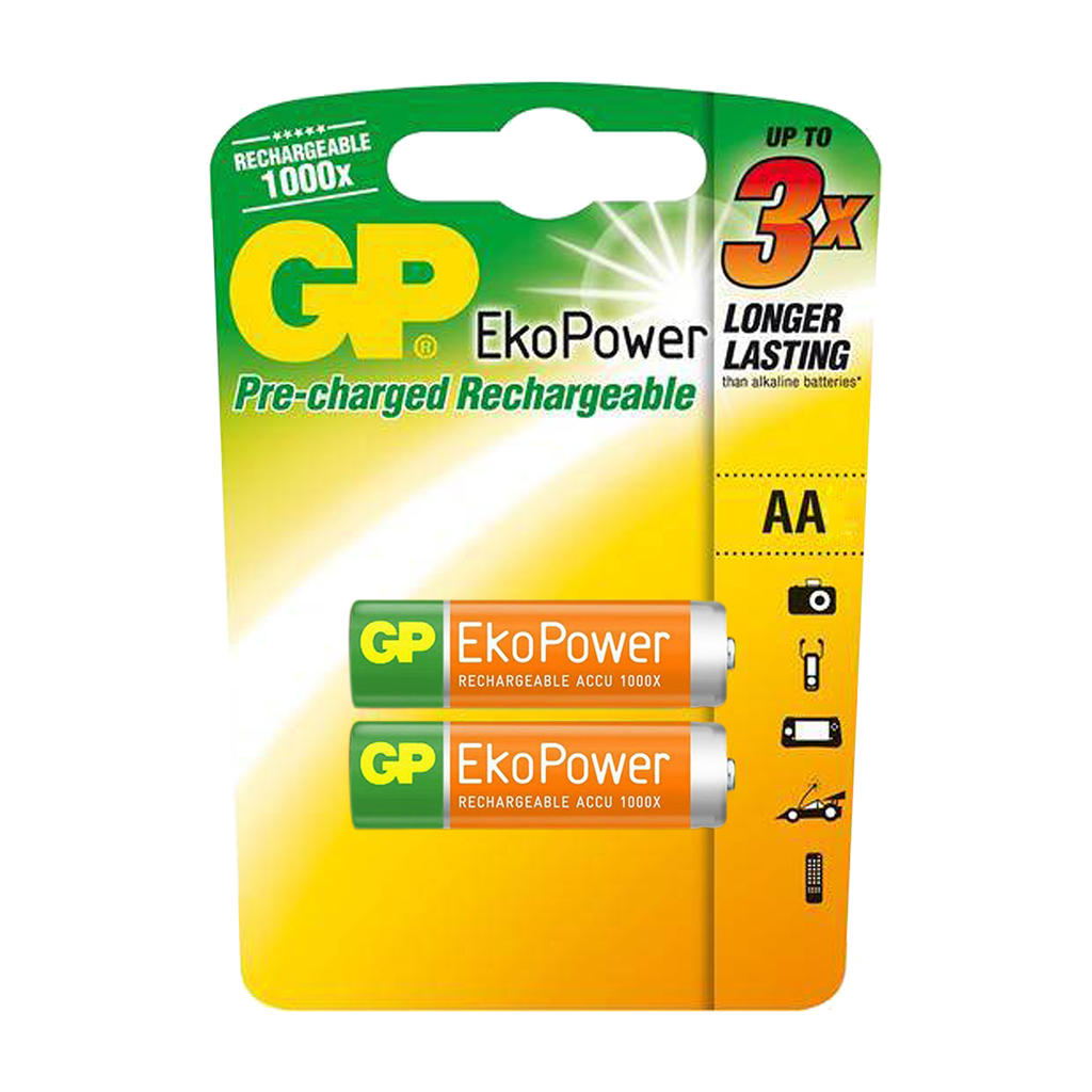AA, EKO POWER 1000MAH NIMH, BLISTER X 2PCS