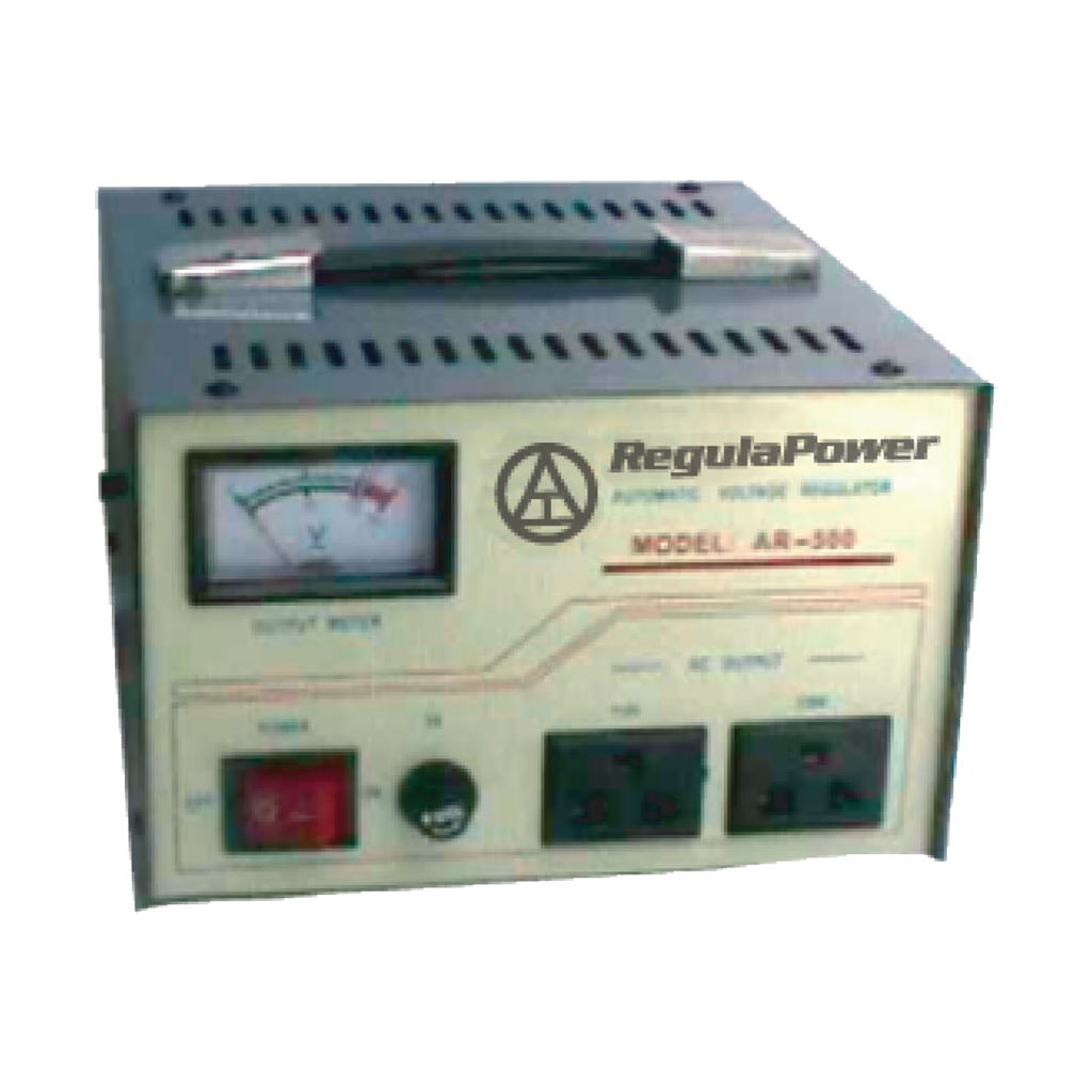 REGULADOR DE VOLTAJE, 500 WATTS, 2 TOMAS POLARIZADAS, 110/220V - AC