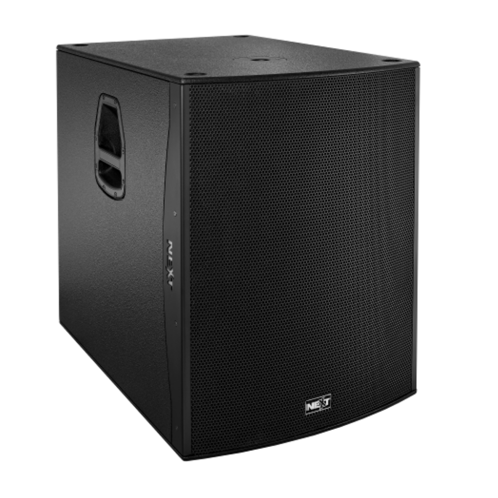 PFA18SHP SUBAJO AMPLIFICADO / CLASE D / DSP / 2200W RMS / 38Hz ? X-OVER / MAX. SPL 136dB / 142dB / MATERIAL PLYWOOD