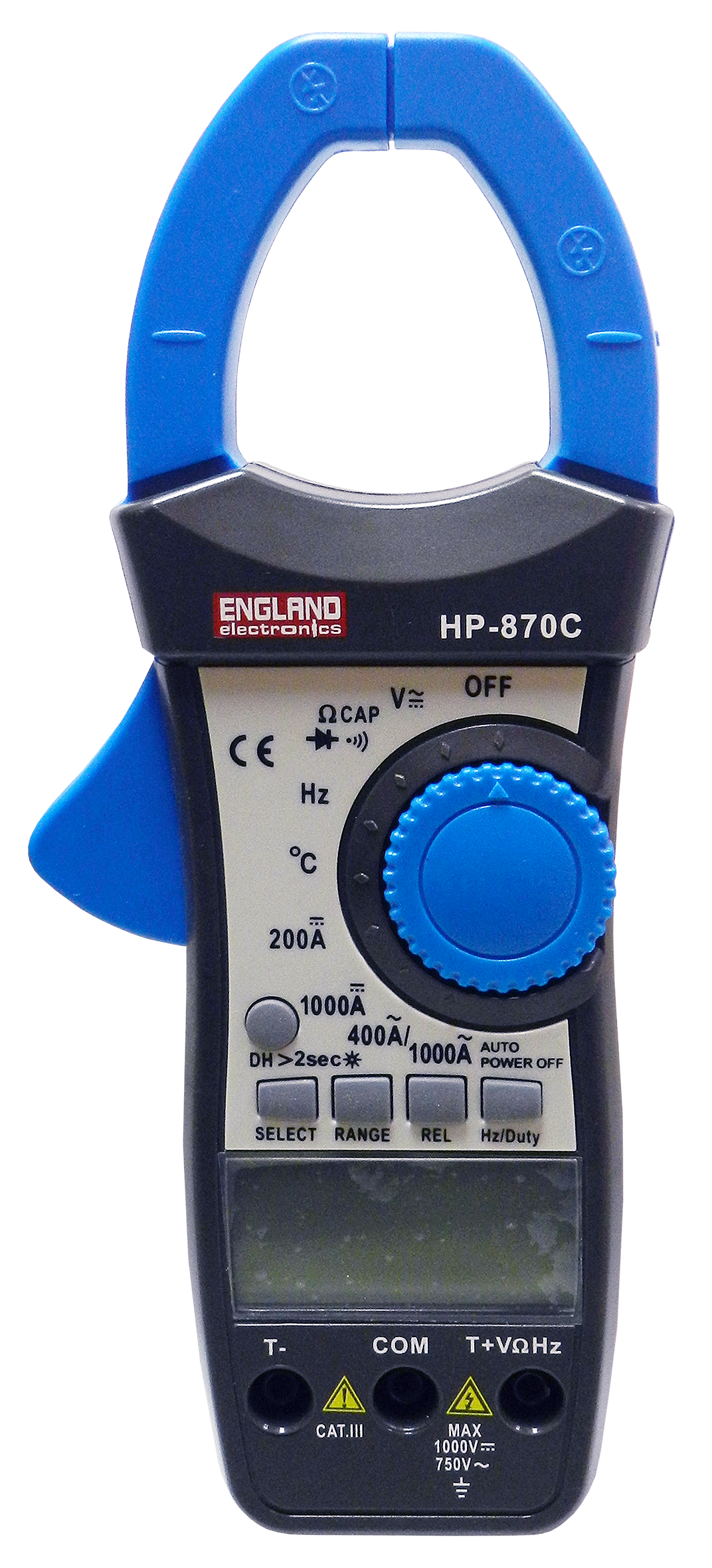 AMPERIMETRO DIGITAL CON BUZZER, DOBLE PANTALLA