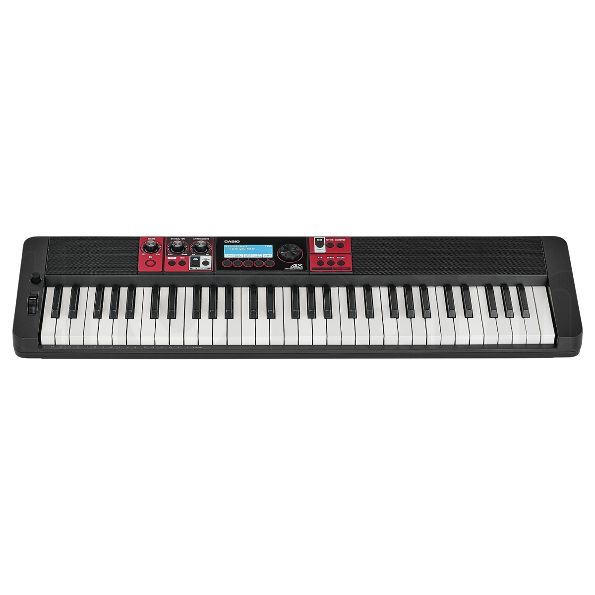 TECL 61 T, 900 TIMB, 243 RITM, 64 DE POLIF, USB A HOST- MIDI, PANT LCD, COLOR NEGRO