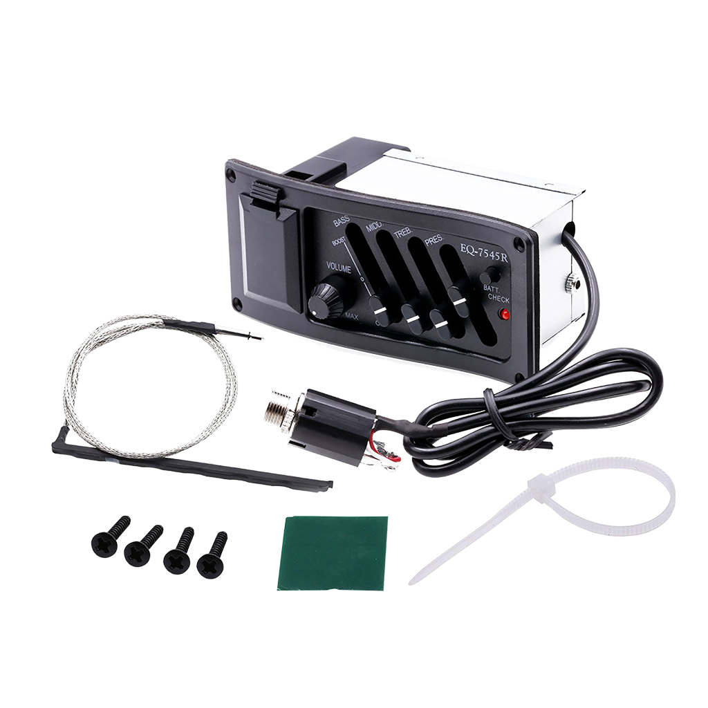 Preamp Para Guitarra, 4 Bandas , Batería alcalina de 9V (no incluida) , ENGLAND LEGENDS EL-EQ4B
