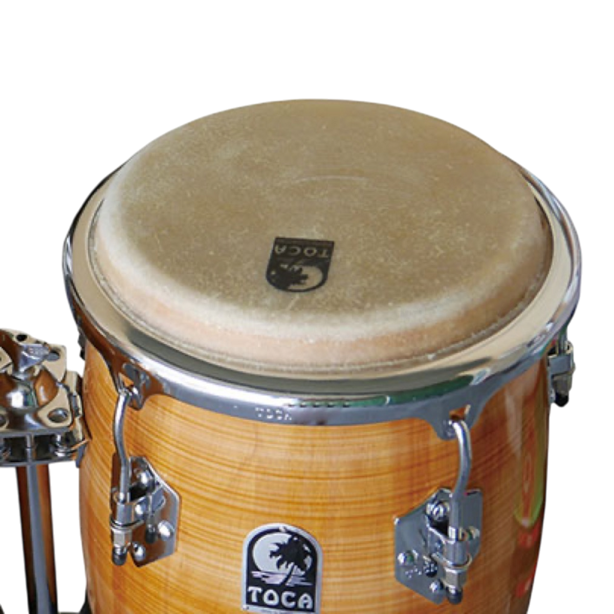 SET DE CONGAS 11 - 11.75" DE MADERA MAPLE SERIE ELITE PRO, COLOR AMARILLO, INCLUYE SOPORTE CROMADO