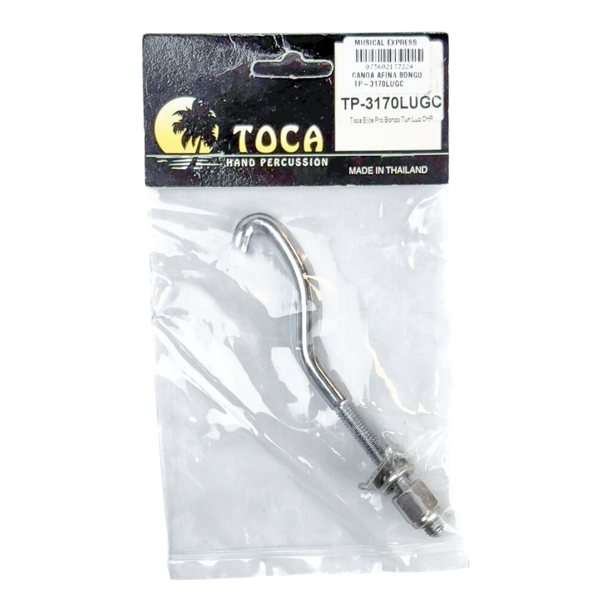 TORNILLO DE GANCHO PARA BONGO, SERIE ELITE PRO, ACERO CROMADO