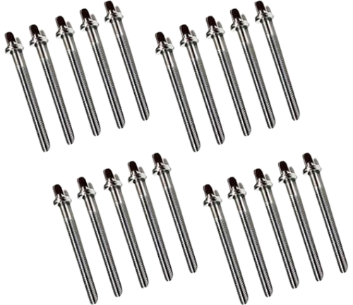 SET DE 20 TORNILLOS TENSORES PARA AROS DE TAMBOR DE 50 MM