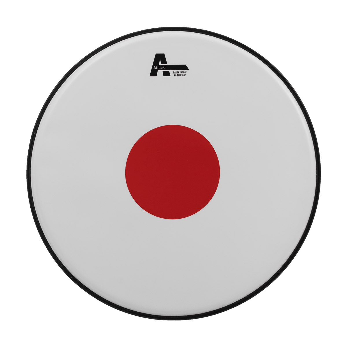 PARCHE 14" PARA REDOBLANTE DE BATERIA O BANDA DE GUERRA, SEMI RUGOSO, UNA CAPA DE 10 MIL., BLANCO CON APAGADOR DE ARMONICOS