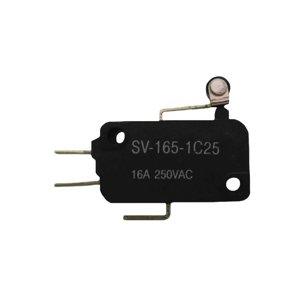 MICROSWITCH, CON PALANCA LARGA Y ROLLER, 16A, 250VAC