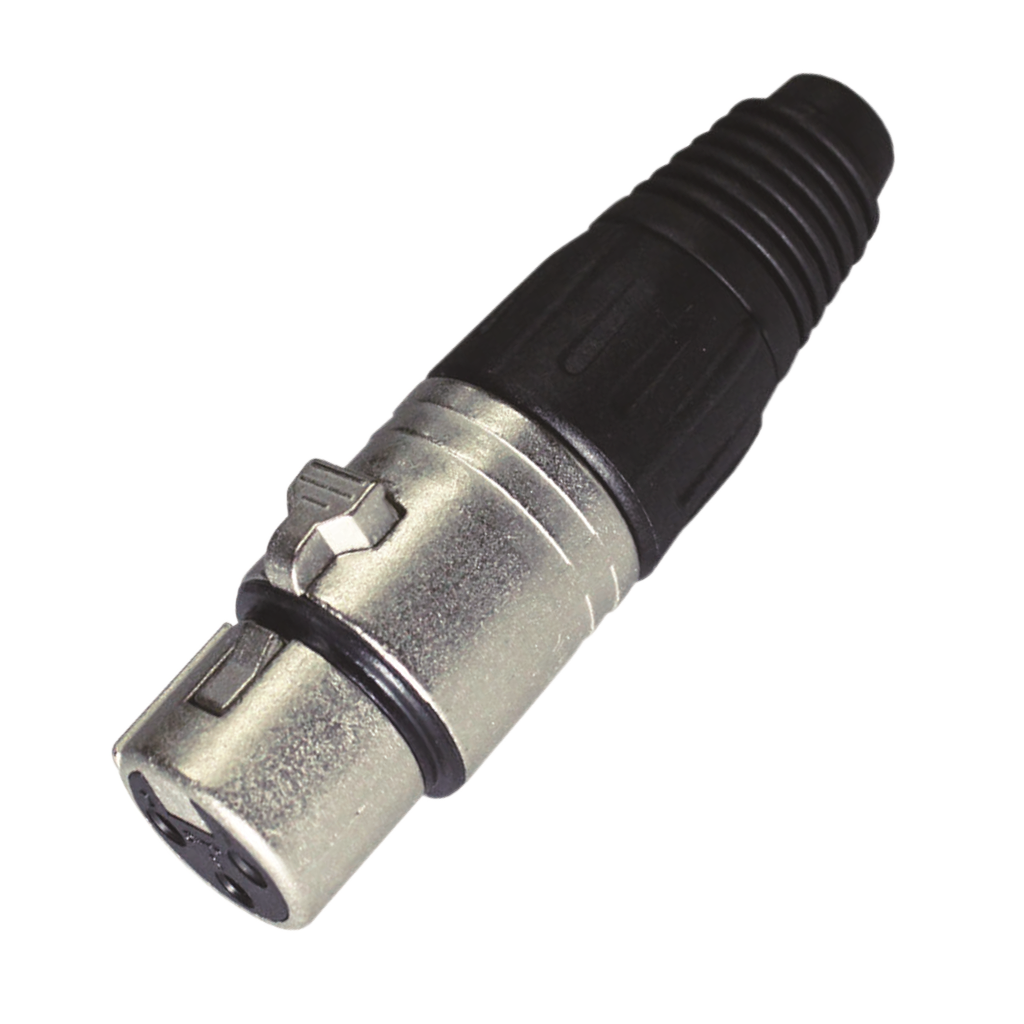 JACK XLR, 3 PINES, METALICO