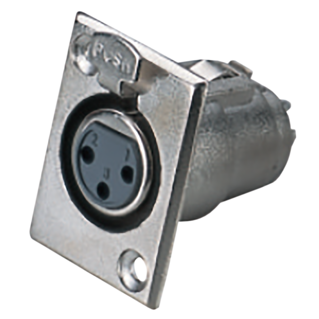 JACK XLR, 3 PINES, METALICO