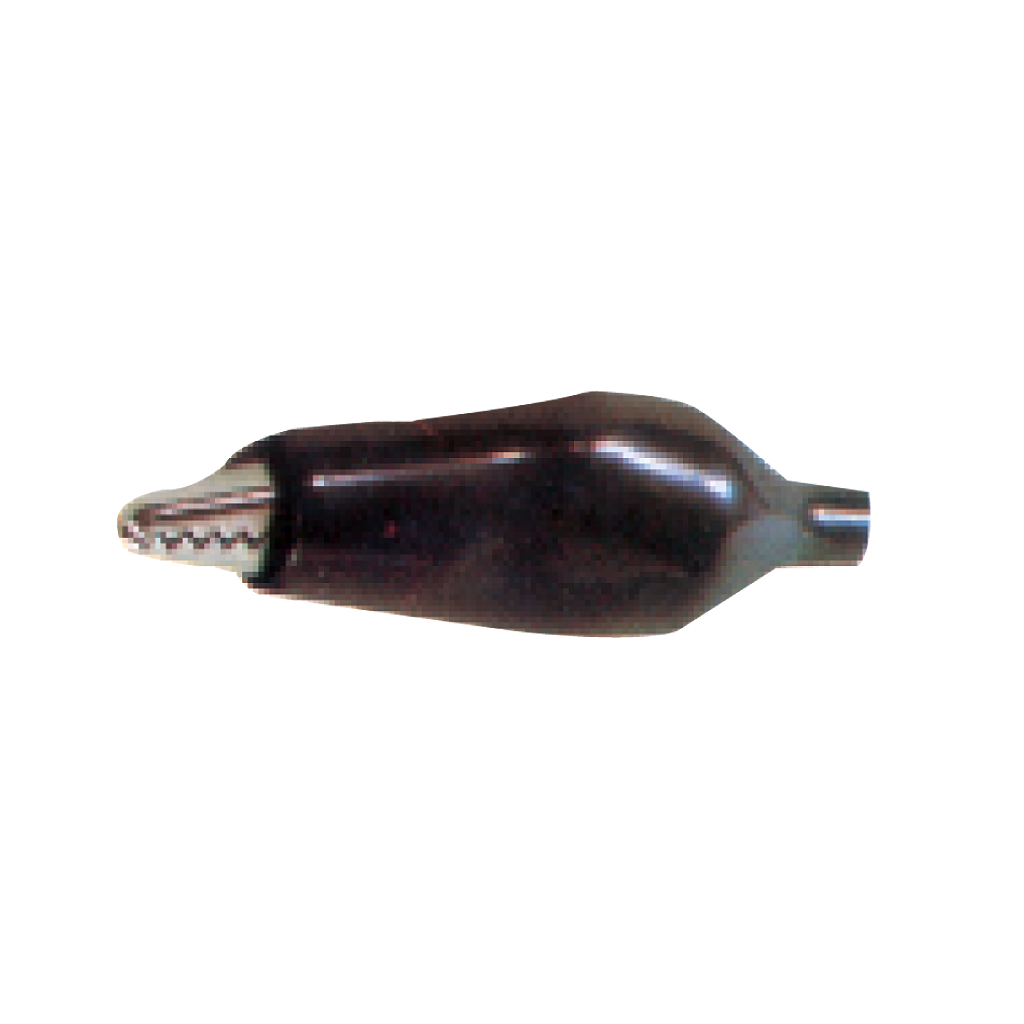LAGARTO GRANDE CON FORRO DE VINIL, NEGRO, 5.5CM